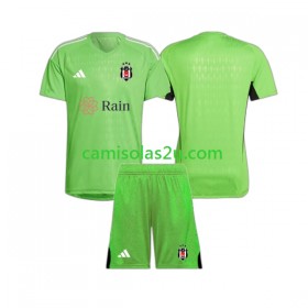 Camisolas de futebol Besiktas Guarda Redes Criança Equipamento Alternativa 2023/24 Manga Curta